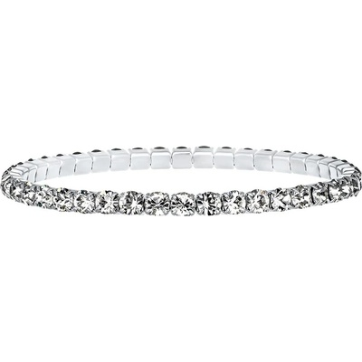 CRYSTalp Elastický tenisový náramek s čirými Swarovski krystaly Aura 22270.CRY.E