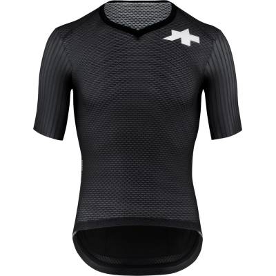 ASSOS Мъжка фланелка с къс ръкав за колоездене ASSOS Equipe RSR Jersey S11 Cycling jersey - Black Series - размер XL (056-3628-0115)