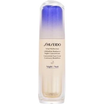 Shiseido Vital Perfection LiftDefine Radiance Night Concentrate нощен серум за лице против бръчки 40 ml за жени