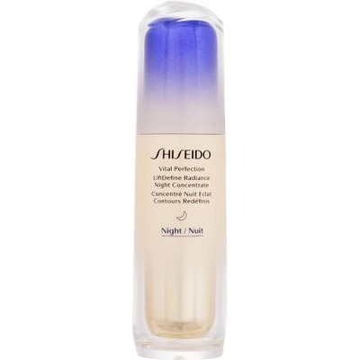 Shiseido Vital Perfection LiftDefine Radiance Night Concentrate нощен серум за лице против бръчки 40 ml за жени
