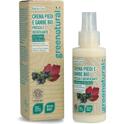 Greenatural Výživný krém na nohy třezalka a jalovec BIO 100 ml