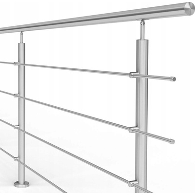 Balustrada AVIS nerezová ocel 120 cm 4 sloupky stříbrná