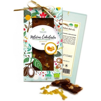 NATURALIS Bio Čokoláda s pomerančem mliečná 80 g