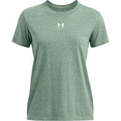 Under Armour Тениска Under Armour Women's Rival Core Short-Sleeve Oversized T-Shirt - Green