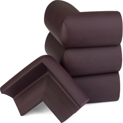 Walteco Ochrana rohu 55x55x35mm, samolepicí, hnědá, 4 ks , 40314