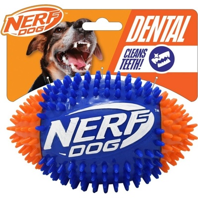 Nerf Dog pískací fotbalový míč se spikemi 15 cm
