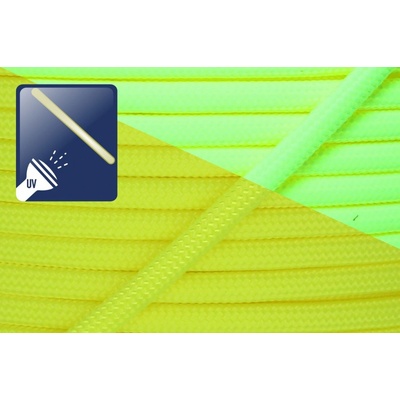 Paracord 550 fluorescentní žlutá Jednotka: 50m