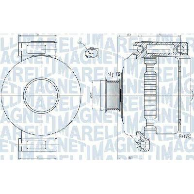 Generátor MAGNETI MARELLI 063731923010