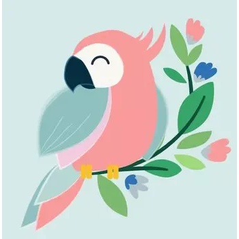 Image 1 of Milena Style Щастливо папагалче - диамантен гоблен