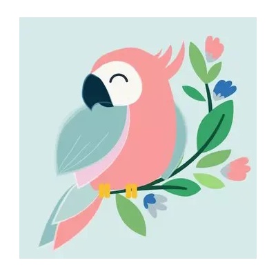 Milena Style Щастливо папагалче - диамантен гоблен