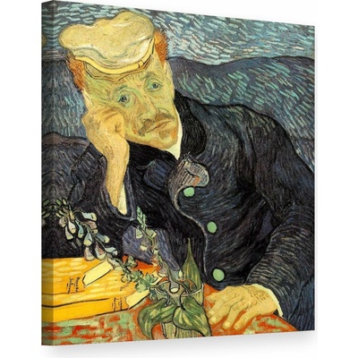 Obraz na plátne Vincent van Gogh - Portrét dr. Gacheta - 30x40 cm