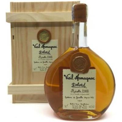 Armagnac Delord Millésimés ročník 2008 40% 0,7 l (kazeta)