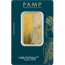 PAMP Fortuna 45. výročí zlatý slitek 1 oz