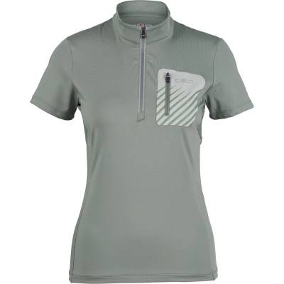 CMP Дамска фланелка с къс ръкав за колоездене CMP Women's Breast Pocket T-Shirt Free Bike Cycling jersey - Avocado - размер 48 (EU) (156-2464-0818)