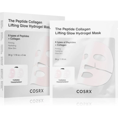 Cosrx The Peptide Collagen Lifting Glow Hydrogel Mask стягаща маска за лице с хидратиращ ефект 3x34 гр