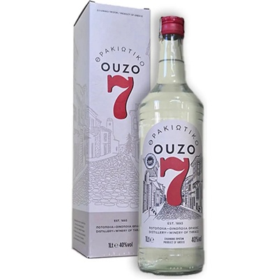 Ouzo 7 Aperitif 40% 1 l (kartón)