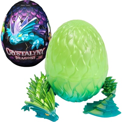 Spin Master Яйце с фигура изненада Spin Master - CrystaLynx Dragons, 32 cm, асортимент (6073428)