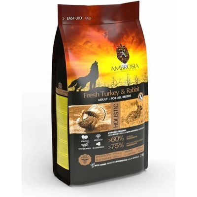 Ambrosia Fresh turkey & rabbit ultra premium 2 kg