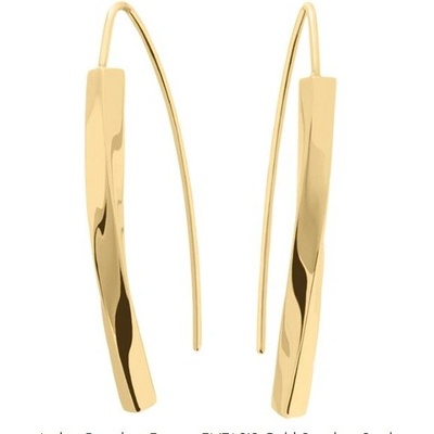 Pierre Lannier Visací pozlacené náušnice z oceli Entasis BJ20A8201