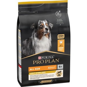 PRO PLAN All Size Light&Sterilised, Пиле - 3кг