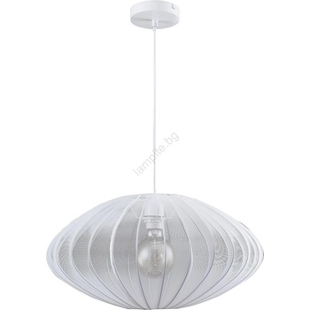 Polux Пендел KINU 1xE27/20W/230V Ø 50 см бял (SA2263)