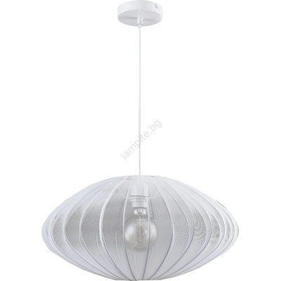 Polux Пендел KINU 1xE27/20W/230V Ø 50 см бял (SA2263)