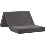 vidaXL Сгъваем диван легло 80 x 67 x 45 см Тъмносиво (900180)
