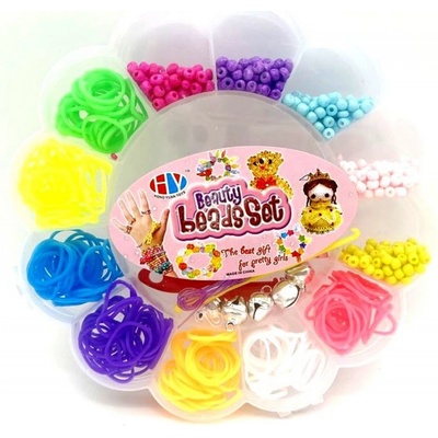 Alltoys Sada gumiček a korálků 365 ks na výrobu nármaků Loom Band – Zboží Mobilmania
