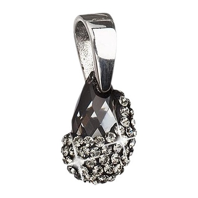 Pavona Křišťálový přívěsek Swarovski Elements 39096.5 Silver night