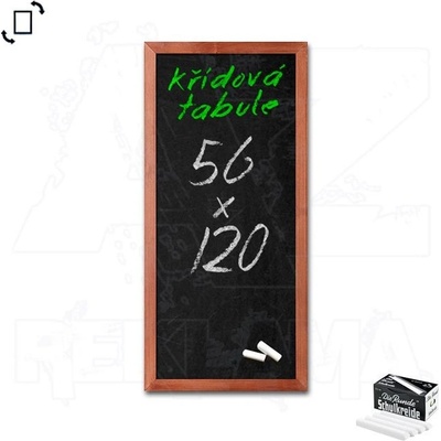 A-Z Reklama CZ CHBLB56x120 Woodboard nástěnná dřevěná křídová tabule světle hnědý lak 56 x 120 cm