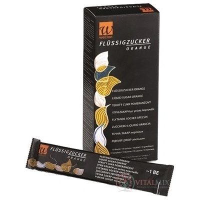 Wellion ORANGE tekutý cukr 10 x 13 ml