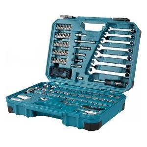 Makita Комплект ръчни инструменти makita 3/8" битове/вложки/гаечни ключове с отворен край/тресчотка, 120 части e-06616 (e-06616)