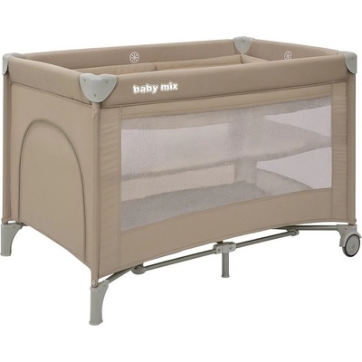 Baby Mix cestovná postieľka so závesným lôžkom Lift béžová