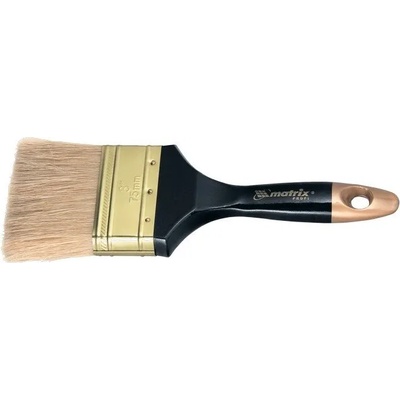 MTX Четка плоска " Профи" 2" , естествен косъм, пластмасова дръжка mtx