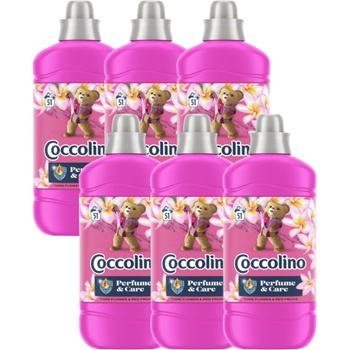 Coccolino Tiare Цвете и червени плодове концентрат за изплакване 306 измивания 6x1275ml (8720181409721)