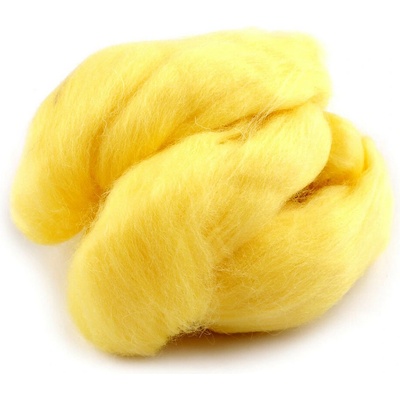 Ovčí rouno 20 g česané Varianta: 2 žlutá, Balení: 1 sáček 57531/146469/267803