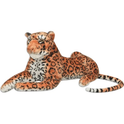 vidaXL Плюшена детска играчка леопард кафява XXL (80165)