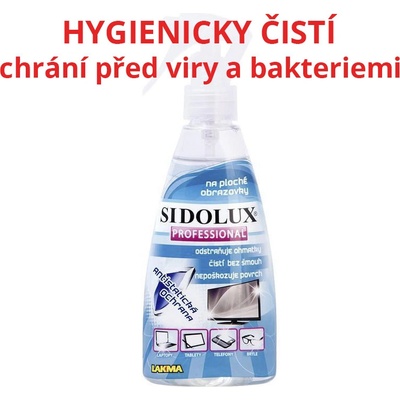 Sidolux Professional čistič na ploché obrazovky s rozprašovačem 200 ml – Zboží Mobilmania