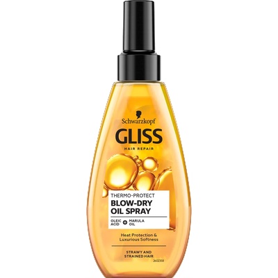 Schwarzkopf Gliss Thermo-Protect Масло за коса за топлинна защита при сушене със сешоар 150 мл (GLT-668)