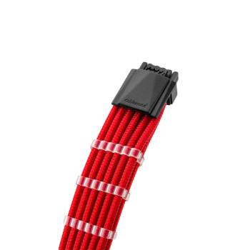 CableMod E-Series Pro ModMesh Sleeved 12VHPWR PCI-e Cable for Super Flower Leadex Platinum / Platinum SE / Titanium / V Gold Pro / V Platinum Pro, EVGA G7 / G6 / G5 / G3 / G2 / P2 / T2 (Red, Nvidia 40 (CM-PEV2-16P2-N60KR-5PC-R)