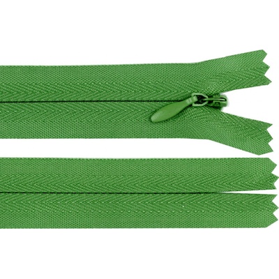 Spirálový zip skrytý No 3 délka 50 cm, malé, 239 zelená irská