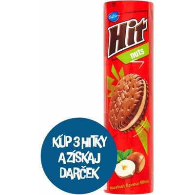 Bahlsen Hit Nuts sušienky s náplňou s príchuťou lieskových orieškov 220 g