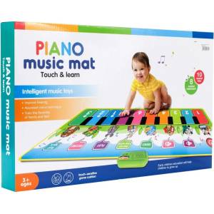 MalPlay Меко сензорно пиано MalPlay - 10 клавиша за ръчички (108268) - baby