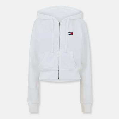 Tommy Hilfiger Суичър Tommy Jeans Women's Full Zip Hoodie - Ecru