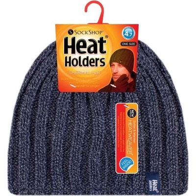 Heat Holders teplá zimná čiapka Rib Modrá