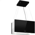 Klarstein Kronleuchter L, островен абсорбатор, 60 см, рециркулационен изход 590 м³/ч, LED, докосване, черен (CGCH2-KronleuchterLB) (CGCH2-KronleuchterLB) - klarstein