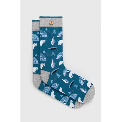 CABAIA Чорапи Cabaia в синьо (SOKW22.DAMIEN.OMBELINE)