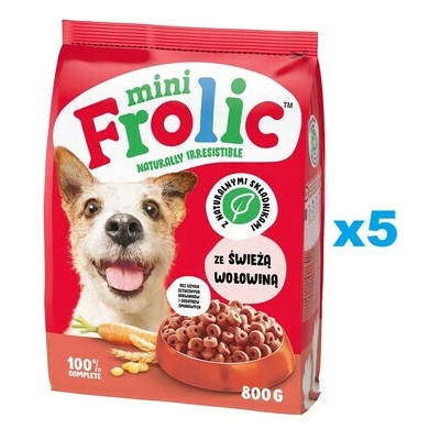Frolic Mini Naturally Irresistibles čerstvým hovädzím mäsom Small 5 x 0,8 kg