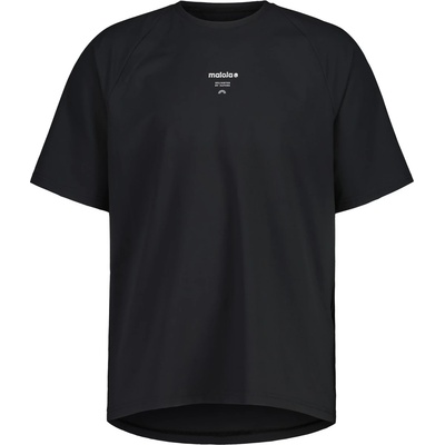 Maloja Мъжка фланелка с къс ръкав за колоездене Maloja WartsteinM. Cycling jersey - Deep Black (056-4236-0111)