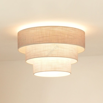 Brilagi - Плафон ALASKA LUNETA 1xE27/15W/230V Ø 45 см сив/кремав (BG1149)